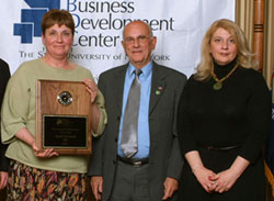 Sue Goold Miller, Business Advisor Homer Lavoie and Karen Gardy