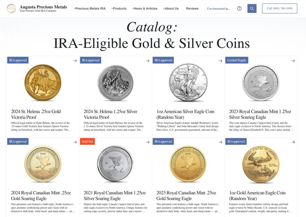Augusta Precious Metals Catalog